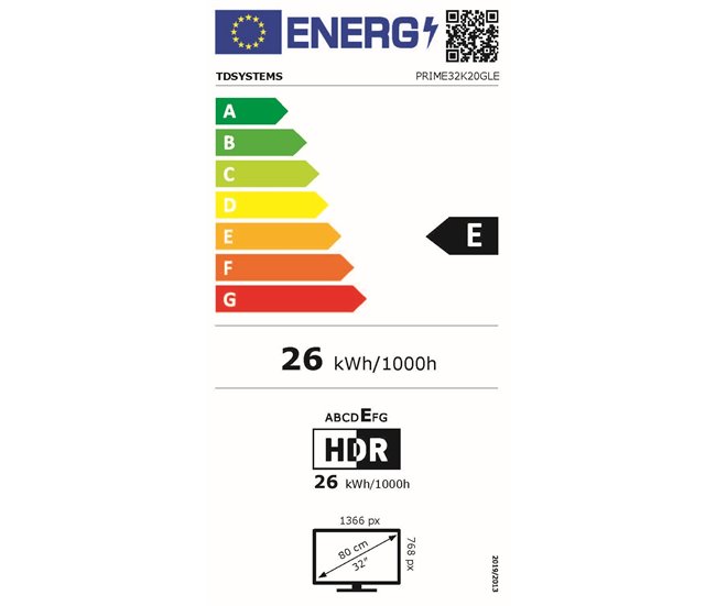 Televisor Smart TV 32 polegadas - TD Systems PRIME32K20GLE Preto
