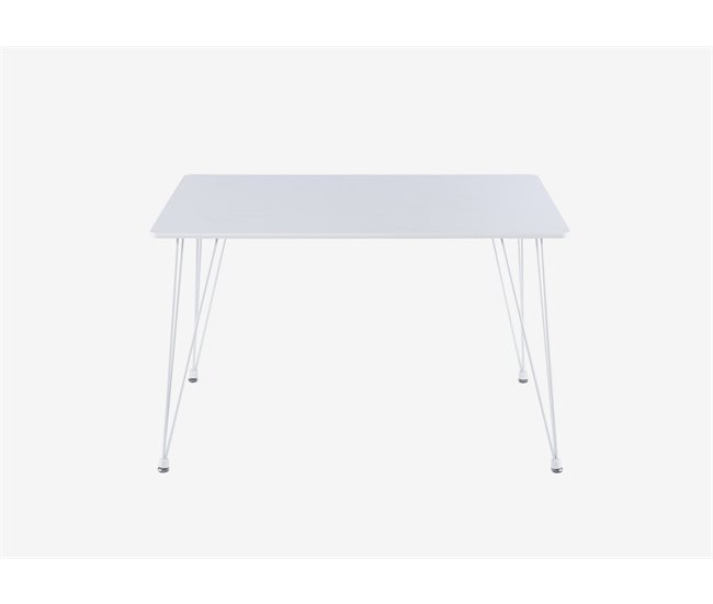 Mesa de cozinha fixa TENESSE branca Branco