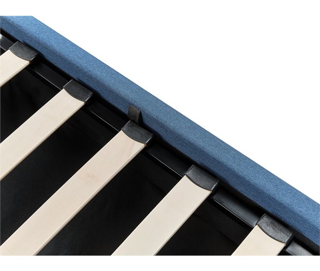 Beliani Cama com estrado Poliéster DREUX 171x214 Azul