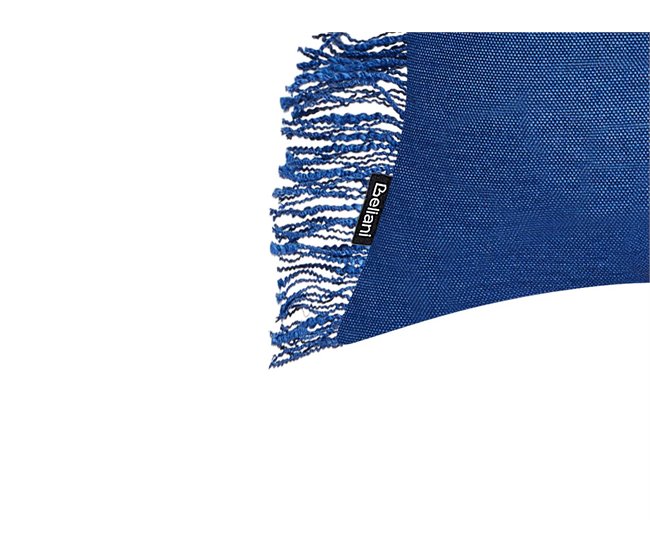 Beliani Almofada decorativa MABA Azul Marino