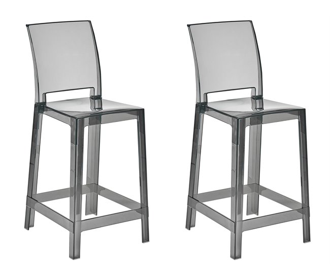 Beliani Banco de bar WELLINGTON Transparente