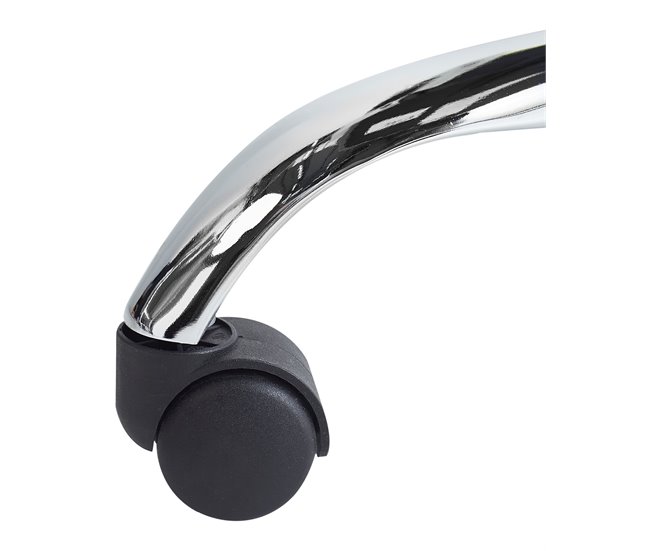 Beliani Cadeira de escritório SOLID Branco/ Preto