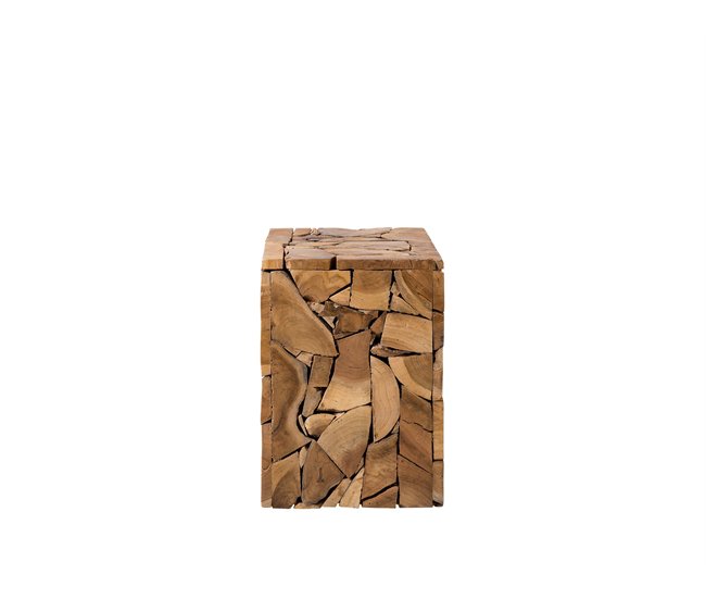 Beliani Mesa de jantar NORLEY 30x30 Castanho