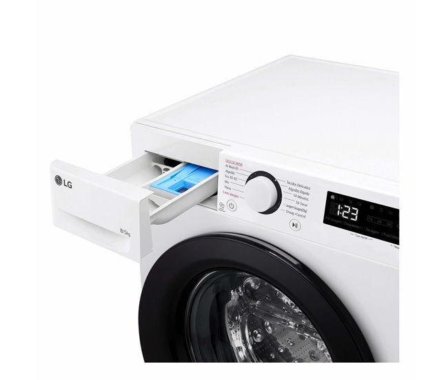 Máquina lavar e secar roupa LG F2DR5S8S6W 8kg-5kg 1200RPM br Branco