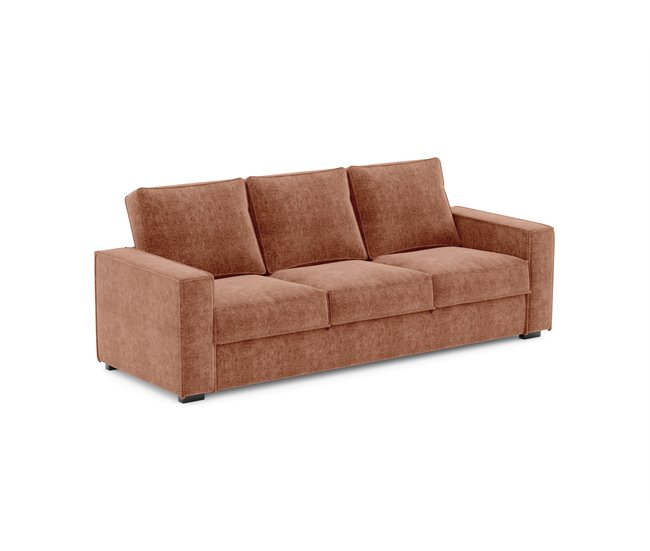 Sofá de 3 lugares com cama AZZURO Terracota