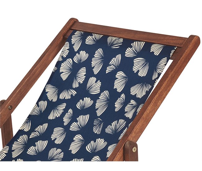 Beliani Cobertura para cadeira de jardim ANZIO/AVELLINO Azul Marino