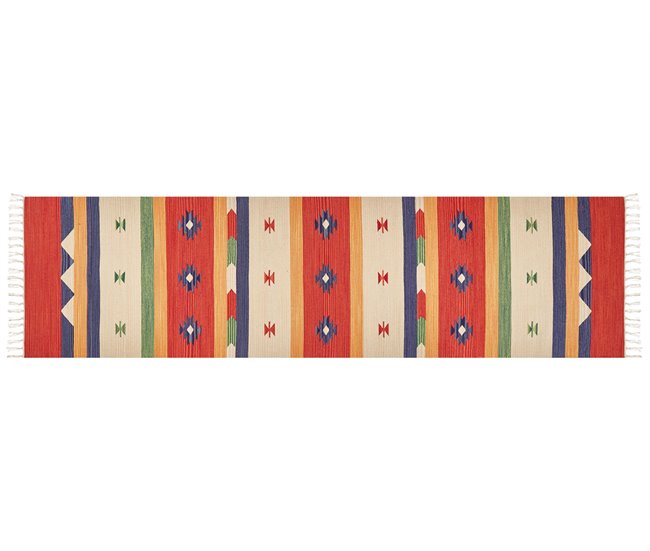Beliani Kilim ALAPARS 80x300 Multicor