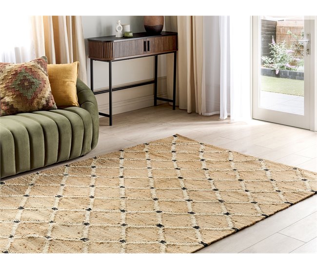 Beliani Entrelaçado KALEKOY 160x230 Bege