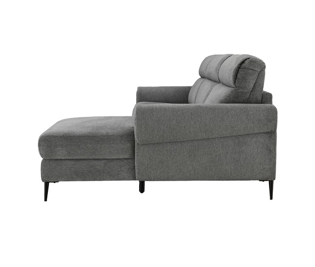Chaise longue com cama ELIA Cinza