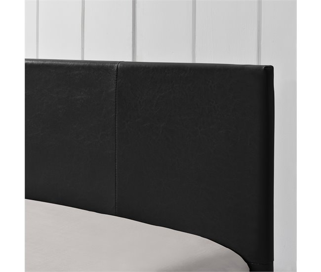 [Corium] Cama moderna em pele sintética Albacete - com colchão 169x210 Branco