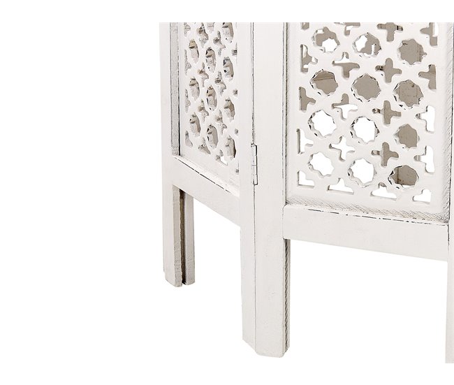 Beliani Mesa de apoio ELARA Branco/ Bege