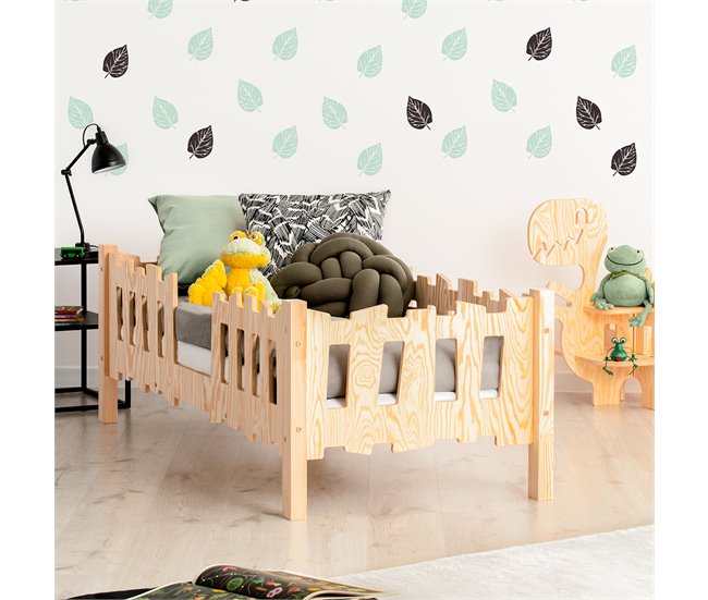 Cama com estrado de ripas Elsa Madeira