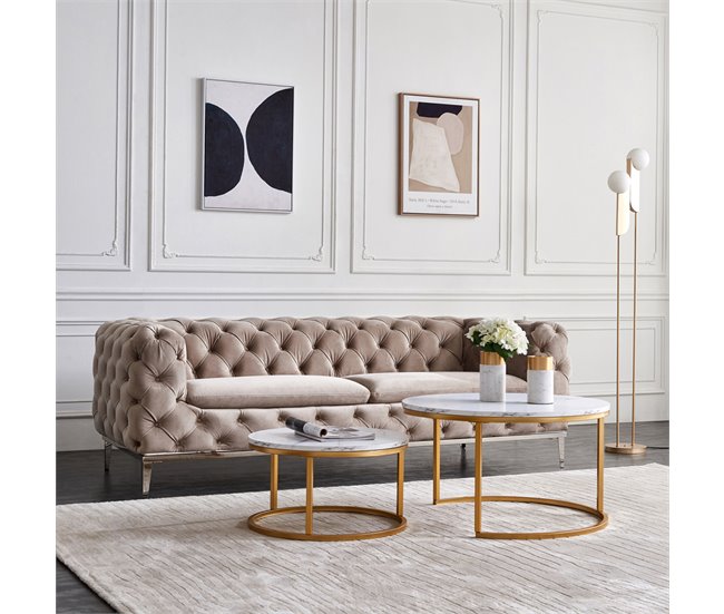Mesa de centro, mesa de sala, mesa de sofá. 80x60 Branco