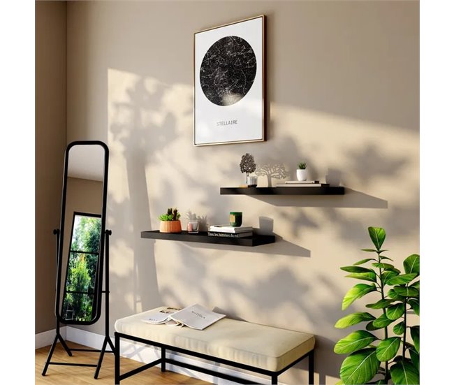 Espelho de pé TITAN 149cm marca CONFORAMA Preto