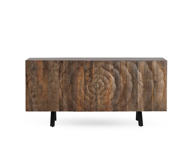 Aparador de 3 portas em madeira maciça de manga Madeira