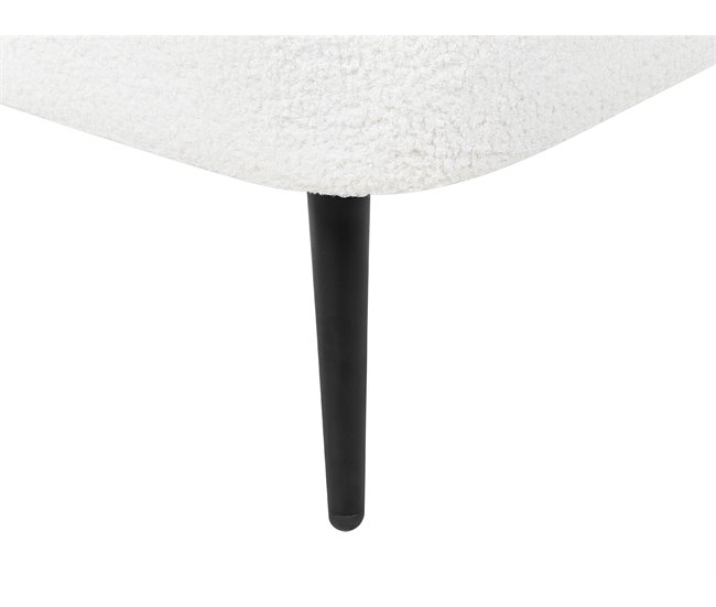 Beliani Chaise longue Bouclé ALLIER Bege