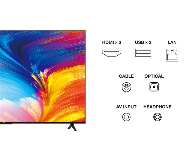 TV TCL P635 Smart TV 4K HDR Cinza Escuro