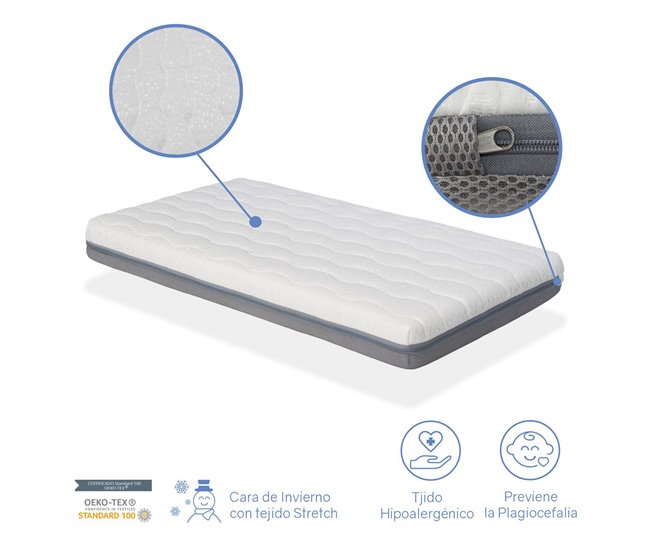 Colchão bebé CUNA BABY BORN Capa amovíve 