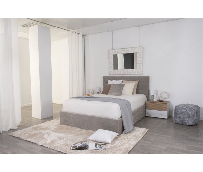 Cama abatível LUA II cinza 140x190cm Cinza