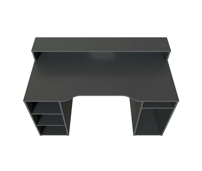 Mesa com efeito de madeira Preto