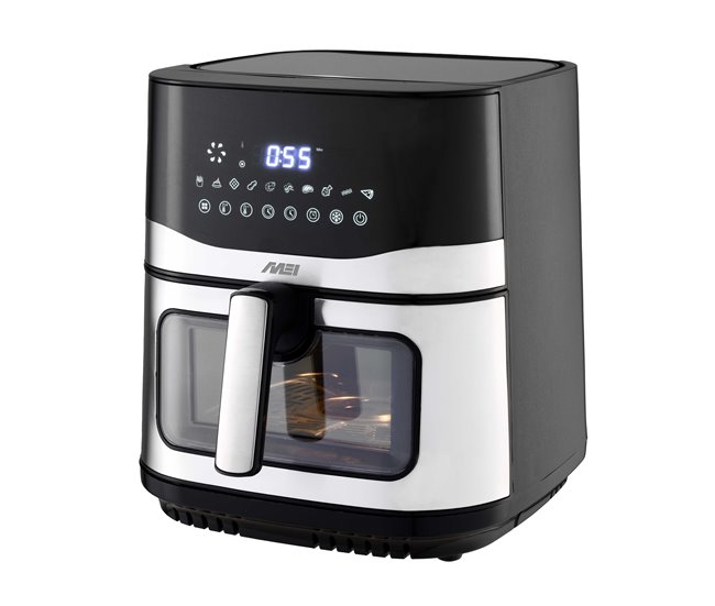 Fritadeira sem óleo MEI AF 9000 9 litros 2150W Preto