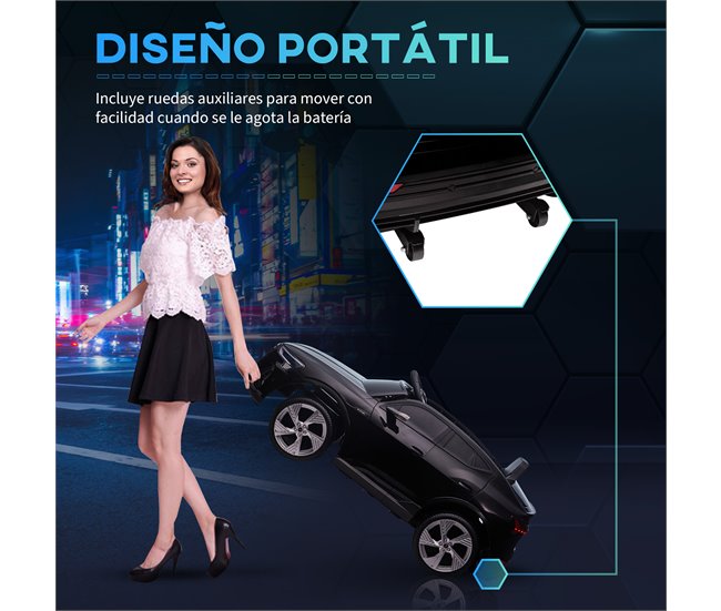Carro Elétrico para Crianças PP e Aço HOMCOM Preto