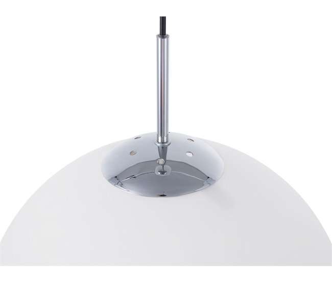 Beliani Candeeiro de tecto BARROW Branco