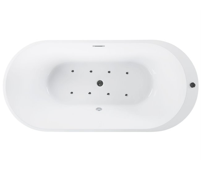 Beliani Banheira de interior NEVIS 80x170 Branco