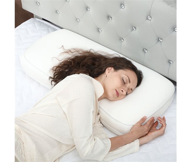 Almofada de Viscoelástica Espuma de Viscoelástica HOMCOM Cru