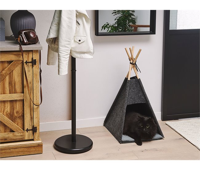 Beliani Cama para mascotas ULUBEY Cinza Escuro