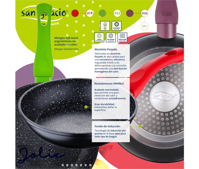 Bateria de cozinha 12 peças com jogo de patch Multicor