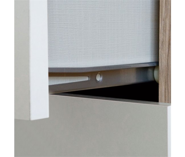 Cômoda de Quarto, Sinfonier 6 Gavetas, Briebe Nova BRI-22074 Branco/ Madeira