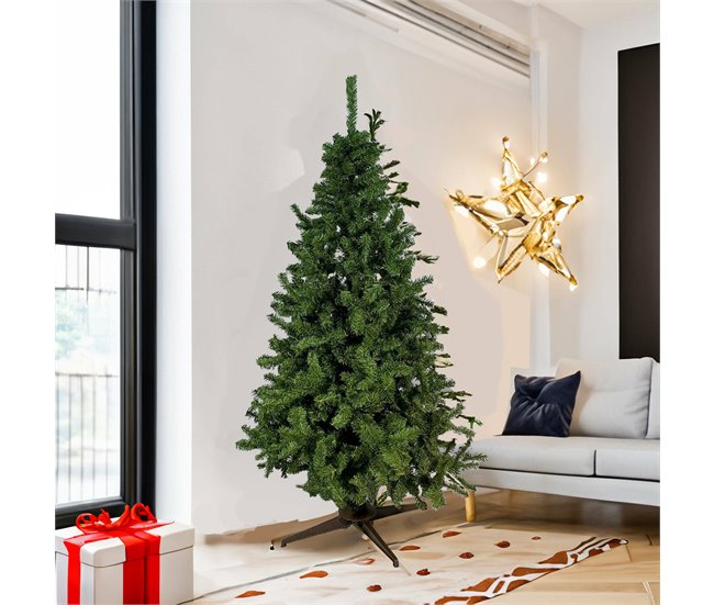 Árvore de Natal de efeitos reais Verde/ Cinza