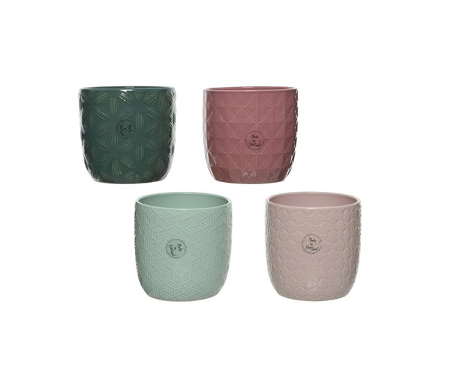 Vaso de flores NEREA 13cm cores sortidas Sortido