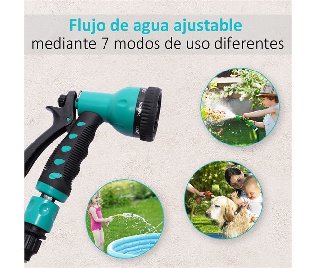 Carretel de Mangueira de Água Plástico, PVC DURHAND Multicor