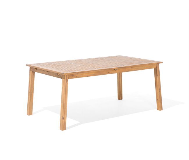 Beliani Conjunto de comedor CESANA Castanho