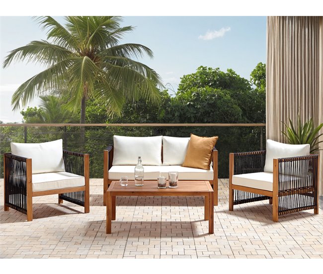 Beliani Conjunto lounge ANTRIA Bege