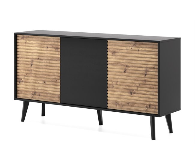APARADOR WILLOW 154 Preto/ Creme