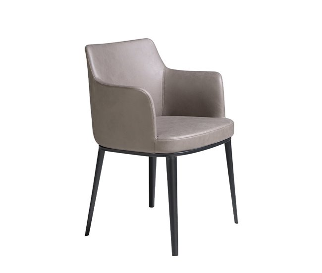 ANGEL CERDA Cadeira em tecido vison Preto