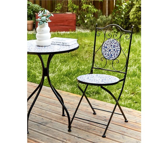 Beliani Cadeira de jardim CAMPRENA Preto