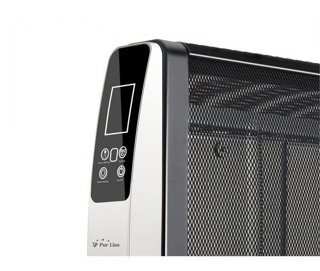 Almofada elétrica de lã cinza 45x85cm Preto