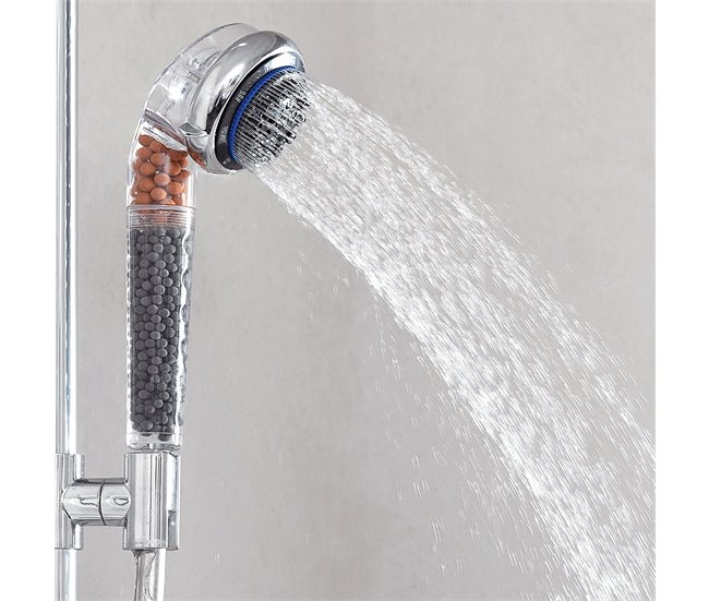 Eco-chuveiro Mineral Multifunção com Germânio e Turmalina Preto