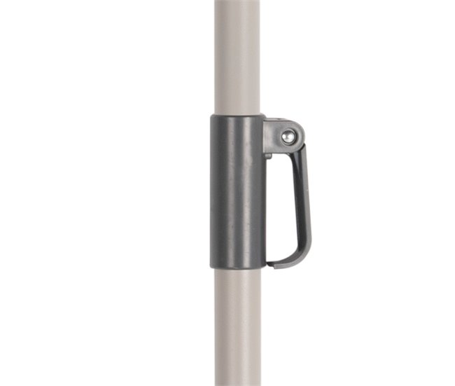 Aktive Guarda-sol de jardim grande hexagonal basculante marfim 230 cm UV50 Bege