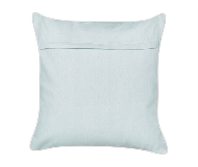 Beliani Almofada decorativa BOSSIELLA Azul Claro