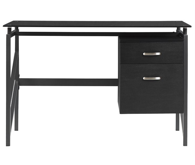 Beliani Secretária MORITON 117x57 Preto