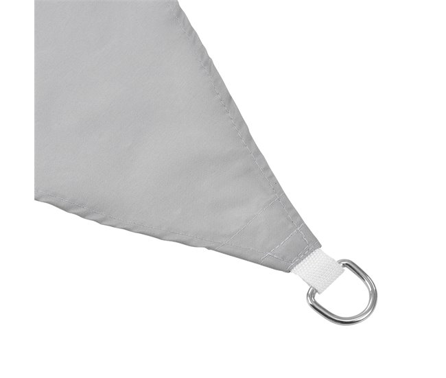 [en.casa] Toldo vela de Sombra Repelente al agua cuadrado 400x0 Cinza Claro