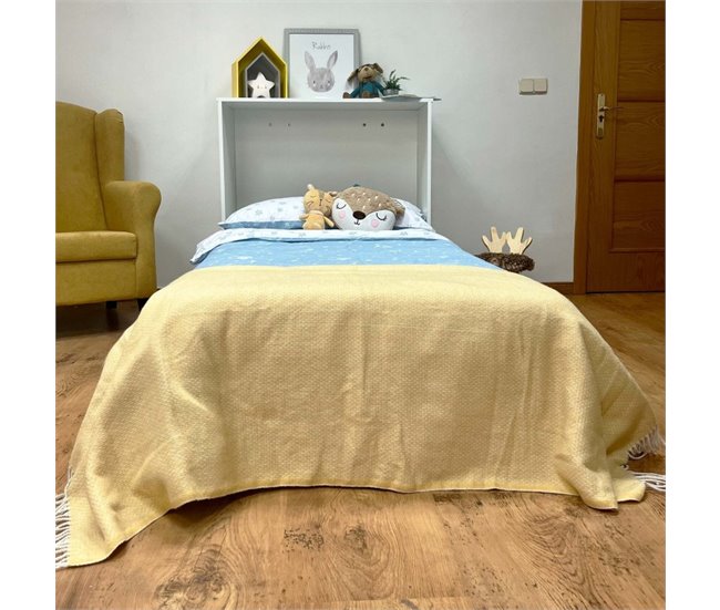Cama dobrável Plegatin com colchão Branco