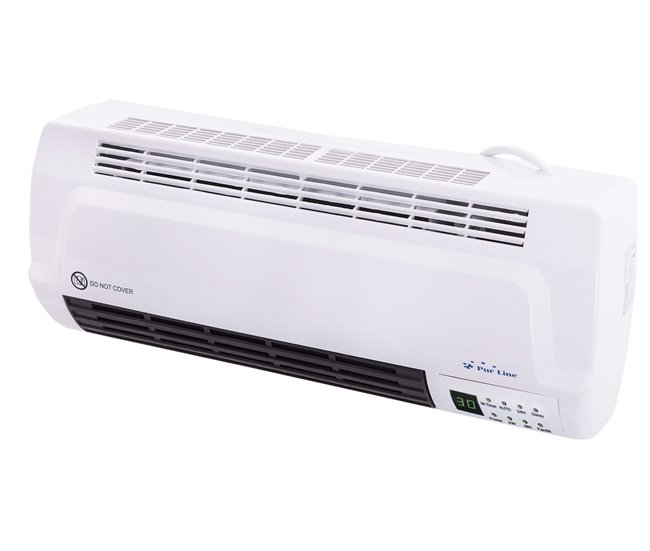 Aquecedor Split Cerâmico 1000W / 2000W com controlo remoto Branco