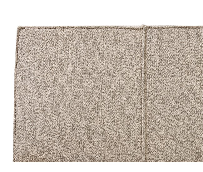 Beliani Cama com estrado Bouclé MIRANDE 189x231 Cinza