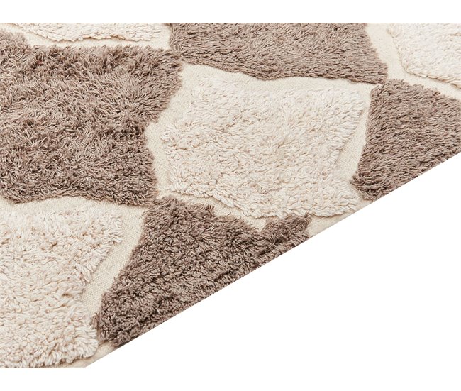 Beliani Pelos curtos SINOP 140x200 Castanho
